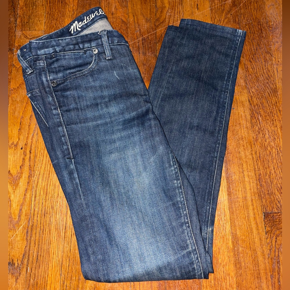 Madewell dark wash skinny skinny jeans